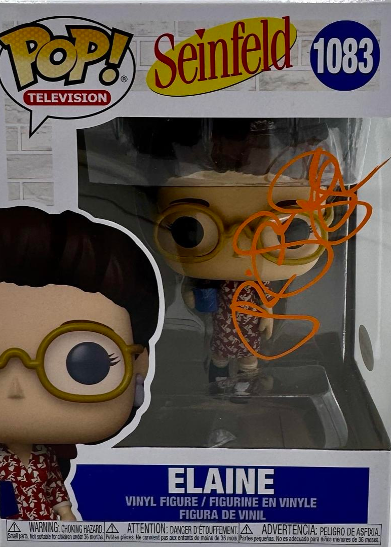 Julia Louis Dreyfus Signed Funko Pop #1083 Elaine (Seinfeld) - ACOA